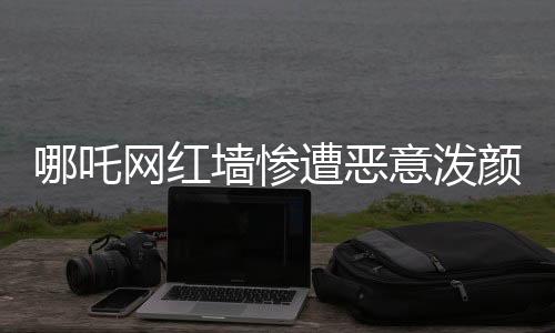哪吒網紅墻慘遭惡意潑顏料事件
