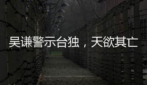 吳謙警示臺(tái)獨(dú)，天欲其亡必令其狂