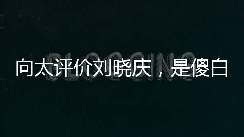 向太評價劉曉慶，是傻白甜還是真實坦然？