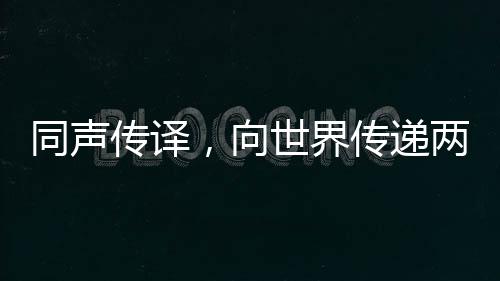同聲傳譯，向世界傳遞兩會(huì)的聲音
