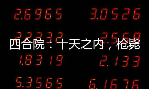 四合院：十天之內(nèi)，槍斃全院