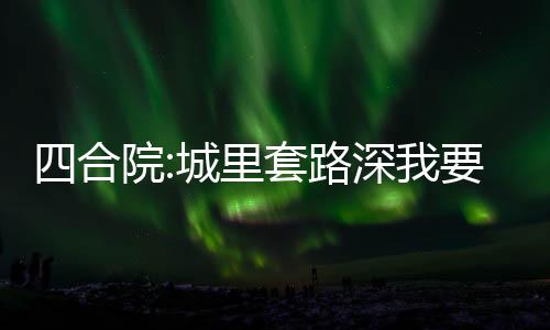 四合院:城里套路深我要回農(nóng)村