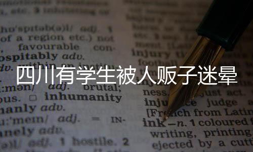 四川有學(xué)生被人販子迷暈扛走？假新聞辟謠