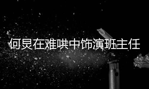 何炅在難哄中飾演班主任角色揭秘，演技精湛，塑造獨特形象