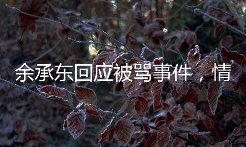余承東回應(yīng)被罵事件，情商或許不高，誠信卻不減本色