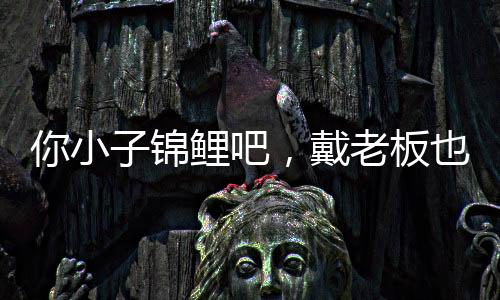 你小子錦鯉吧，戴老板也能抓