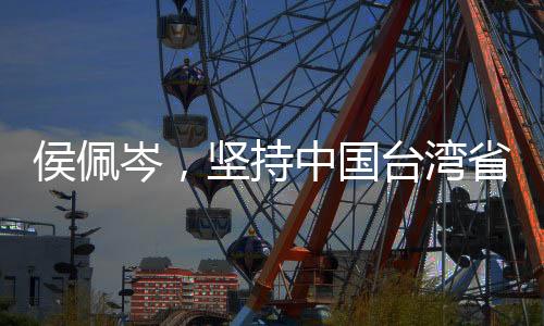 侯佩岑，堅持中國臺灣省的唯一稱謂