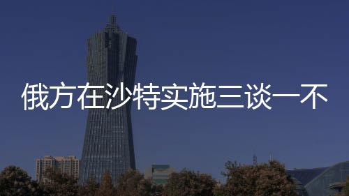俄方在沙特實施三談一不談，深化合作與戰(zhàn)略對接的新動向
