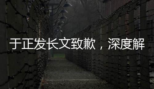 于正發(fā)長(zhǎng)文致歉，深度解讀其背后的故事與反思