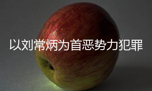 以劉常炳為首惡勢力犯罪集團成功被摧毀