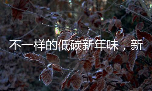 不一樣的低碳新年味，新型環(huán)保生活方式的崛起
