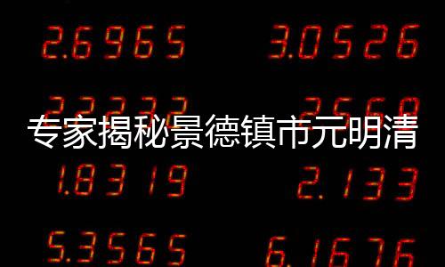 專家揭秘景德鎮(zhèn)市元明清制瓷業(yè)遺址群背后的“何以瓷都”