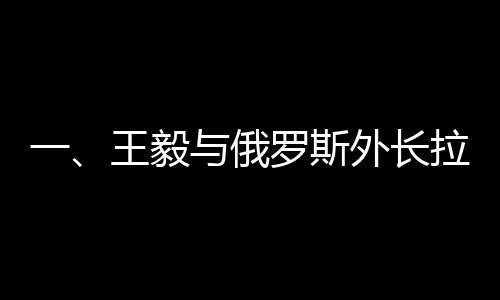 一、王毅與俄羅斯外長拉夫羅夫的成功會見，推動中俄關(guān)系邁入新篇章