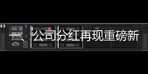 一、公司分紅再現(xiàn)重磅新聞，某公司獎金分紅達八億