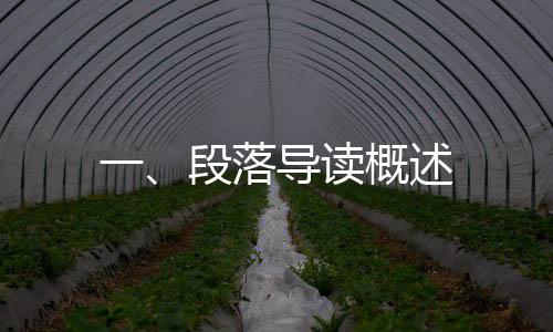 一、段落導(dǎo)讀概述