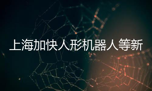 上海加快人形機器人等新興領(lǐng)域的標準研究