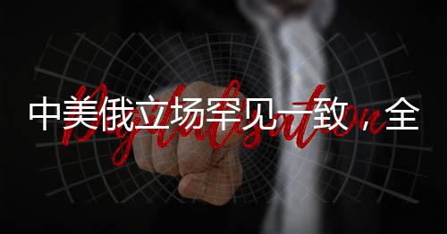 中美俄立場(chǎng)罕見一致，全球合作信號(hào)顯現(xiàn)