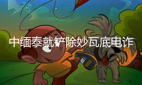 中緬泰就鏟除妙瓦底電詐窩點達成共識