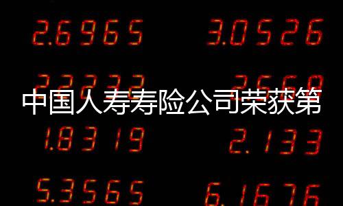 中國人壽壽險公司榮獲第八屆中國卓越IR評選“最佳資本市場溝通獎”
