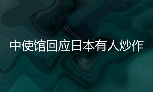 中使館回應(yīng)日本有人炒作邀蔡英文訪日