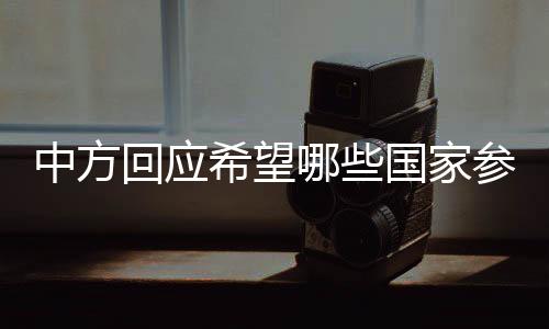 中方回應(yīng)希望哪些國家參與俄烏和談