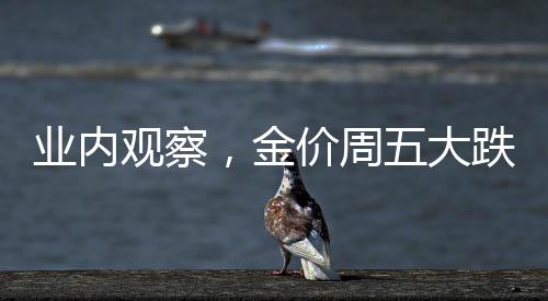 業(yè)內(nèi)觀察，金價(jià)周五大跌背后的多重因素，俄烏只是其中之一