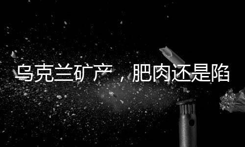 烏克蘭礦產(chǎn)，肥肉還是陷阱？——揭示迷霧之下的真相