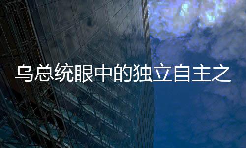 烏總統(tǒng)眼中的獨(dú)立自主之路，美國(guó)靠不住，歐洲要靠自己