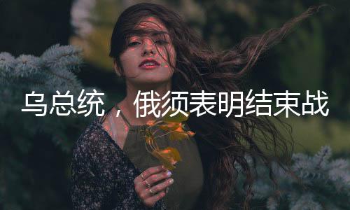 烏總統(tǒng)，俄須表明結(jié)束戰(zhàn)爭還是繼續(xù)向前推進的態(tài)度