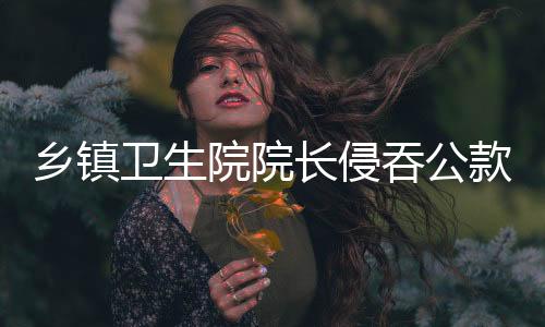 鄉(xiāng)鎮(zhèn)衛(wèi)生院院長侵吞公款超三百萬，監(jiān)管漏洞亟待堵上