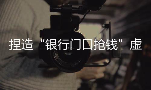 捏造“銀行門(mén)口搶錢(qián)”虛假警情 一網(wǎng)民被依法拘留