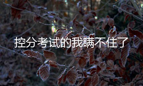 控分考試的我瞞不住了