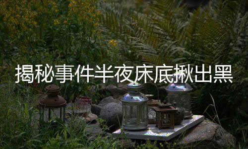 揭秘事件半夜床底揪出黑衣男，驚魂夜的未解之謎