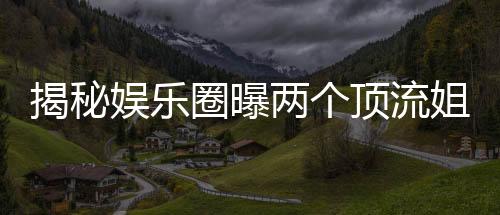 揭秘娛樂圈曝兩個(gè)頂流姐弟戀揭秘背后的情感故事