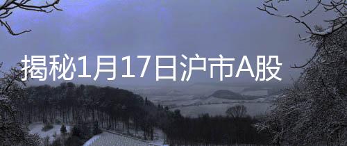 揭秘1月17日滬市A股主力資金增倉前十，洞悉市場動向
