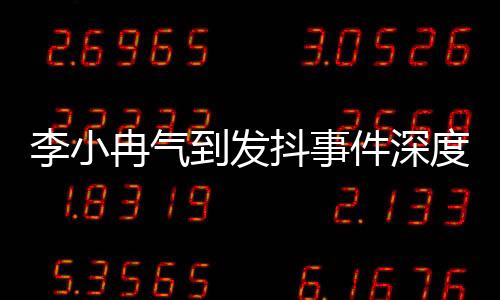 李小冉氣到發(fā)抖事件深度解析