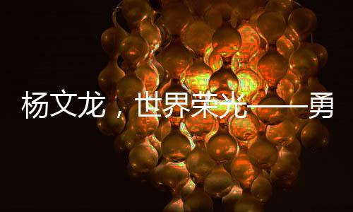 楊文龍，世界榮光——勇奪世界杯冠軍之路