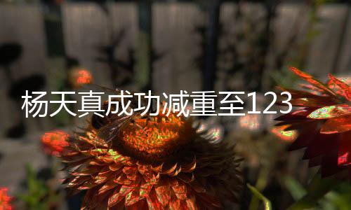 楊天真成功減重至123斤，勵志故事與健康生活的完美結(jié)合