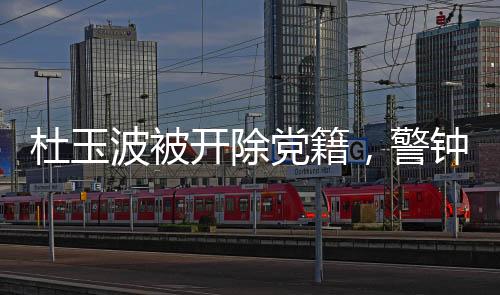 杜玉波被開除黨籍，警鐘長鳴，警醒前行