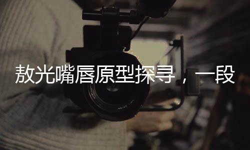 敖光嘴唇原型探尋，一段揭示歷史魅力的故事