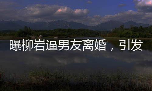 曝柳巖逼男友離婚，引發(fā)娛樂(lè)圈熱議的幕后真相？