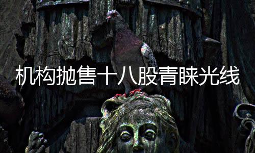 機(jī)構(gòu)拋售十八股青睞光線傳媒，行業(yè)布局重塑的信號還是新機(jī)遇？
