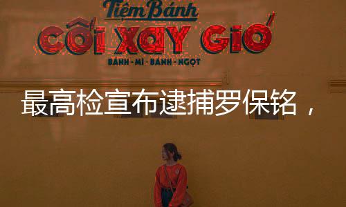 最高檢宣布逮捕羅保銘，揭示反腐決心與法治精神