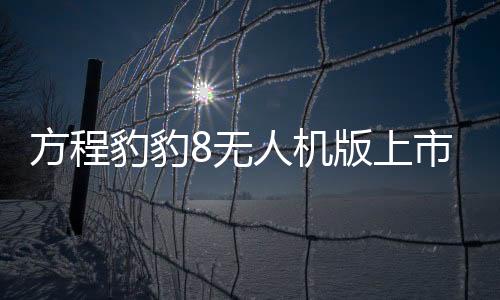 方程豹豹8無(wú)人機(jī)版上市，引領(lǐng)無(wú)人機(jī)技術(shù)新篇章