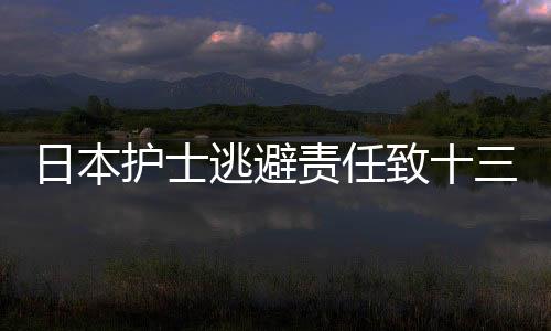 日本護(hù)士逃避責(zé)任致十三人死傷慘痛事件紀(jì)實(shí)