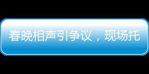 春晚相聲引爭(zhēng)議，現(xiàn)場(chǎng)托兒成疑，藝術(shù)表現(xiàn)與現(xiàn)實(shí)距離逐漸模糊？
