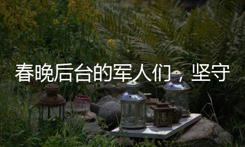 春晚后臺的軍人們，堅(jiān)守與擔(dān)當(dāng)，給足安全感