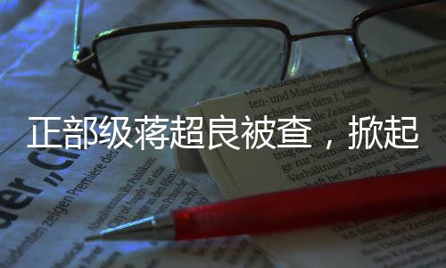 正部級(jí)蔣超良被查，掀起反腐波瀾
