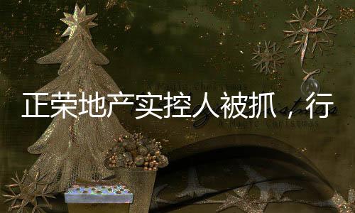 正榮地產(chǎn)實(shí)控人被抓，行業(yè)震動(dòng)揭示風(fēng)險(xiǎn)與挑戰(zhàn)