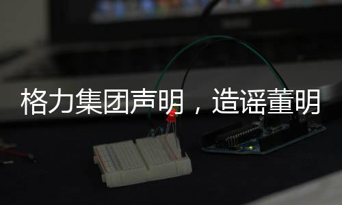 格力集團聲明，造謠董明珠的五個幕后黑手遭受行政處罰